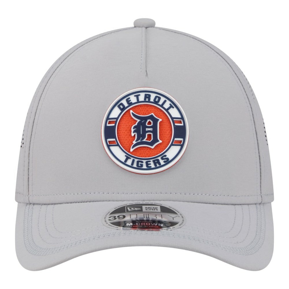 Detroit Tigers New Era Patch 39THIRTY A-Frame M-Crown Perforated Flex Hat - MLB Hats