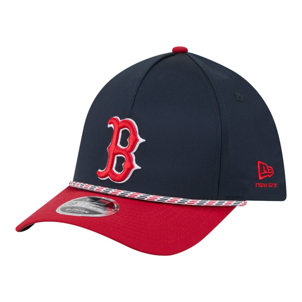 Boston Red Sox New Era Rope M-Crown A-Frame 39THIRTY Flex Hat - MLB Hats
