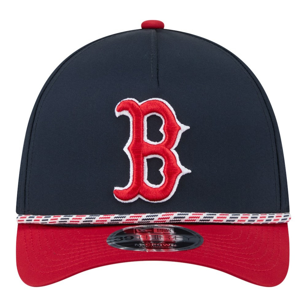 Boston Red Sox New Era Rope M-Crown A-Frame 39THIRTY Flex Hat - MLB Hats