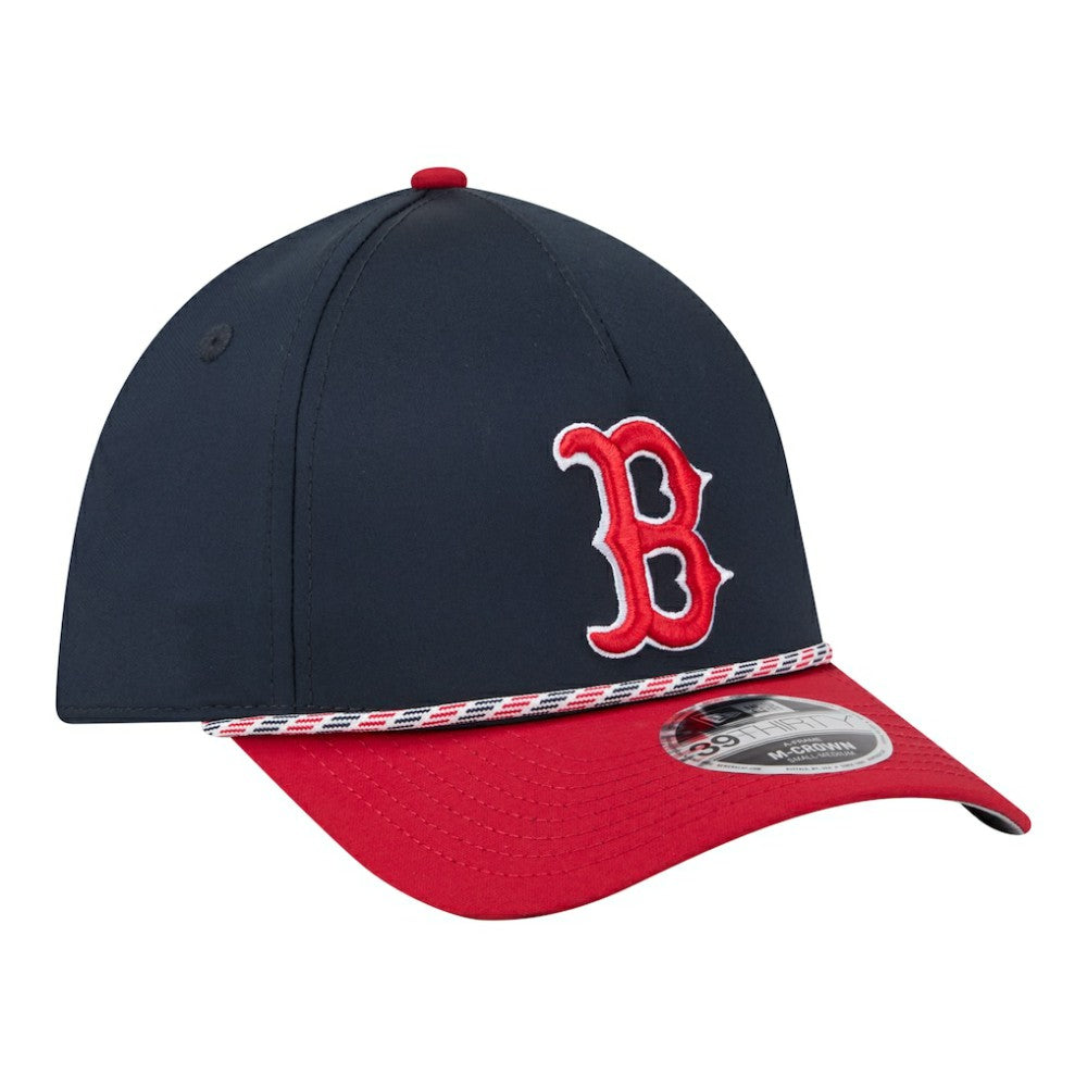 Boston Red Sox New Era Rope M-Crown A-Frame 39THIRTY Flex Hat - MLB Hats