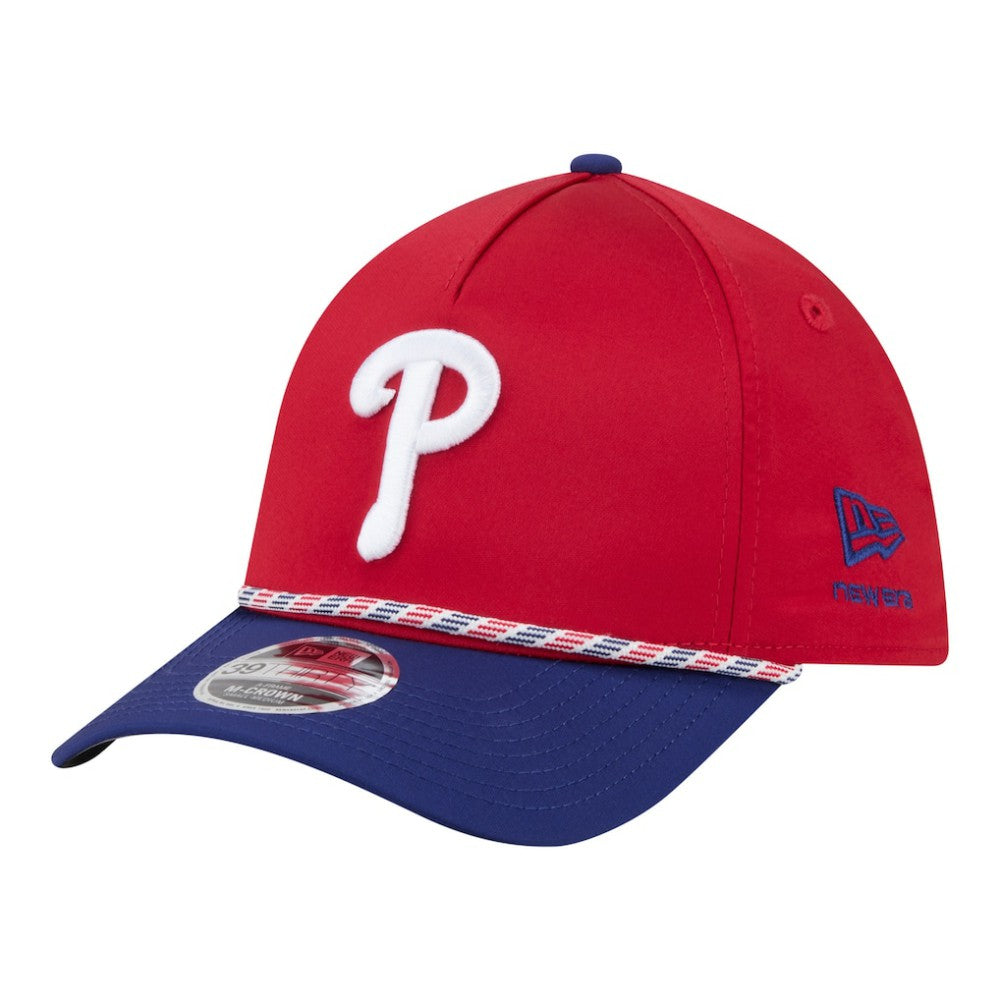 Philadelphia Phillies New Era Rope M-Crown A-Frame 39THIRTY Flex Hat - MLB Hats