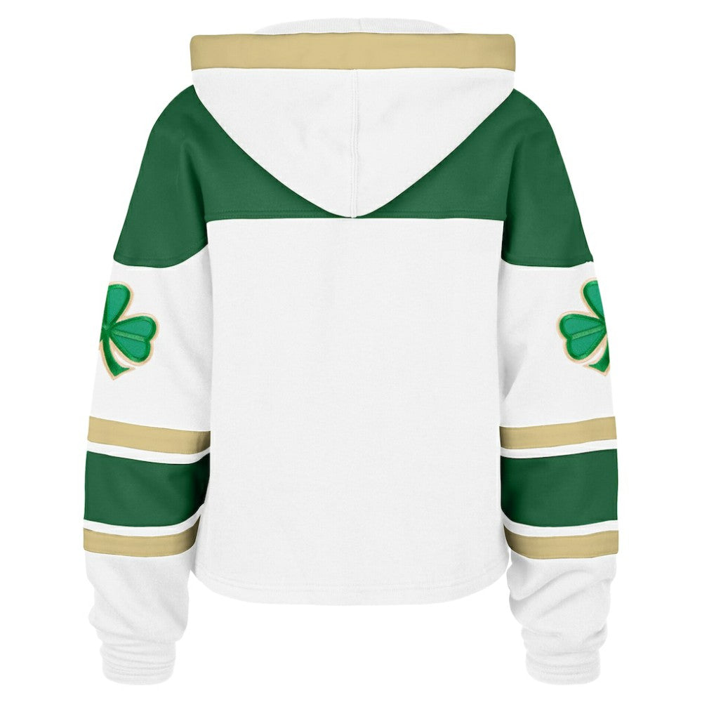 Boston Bruins '47 Women's McLucky Cropped Lacer Hoodie -  NHL Hoodies