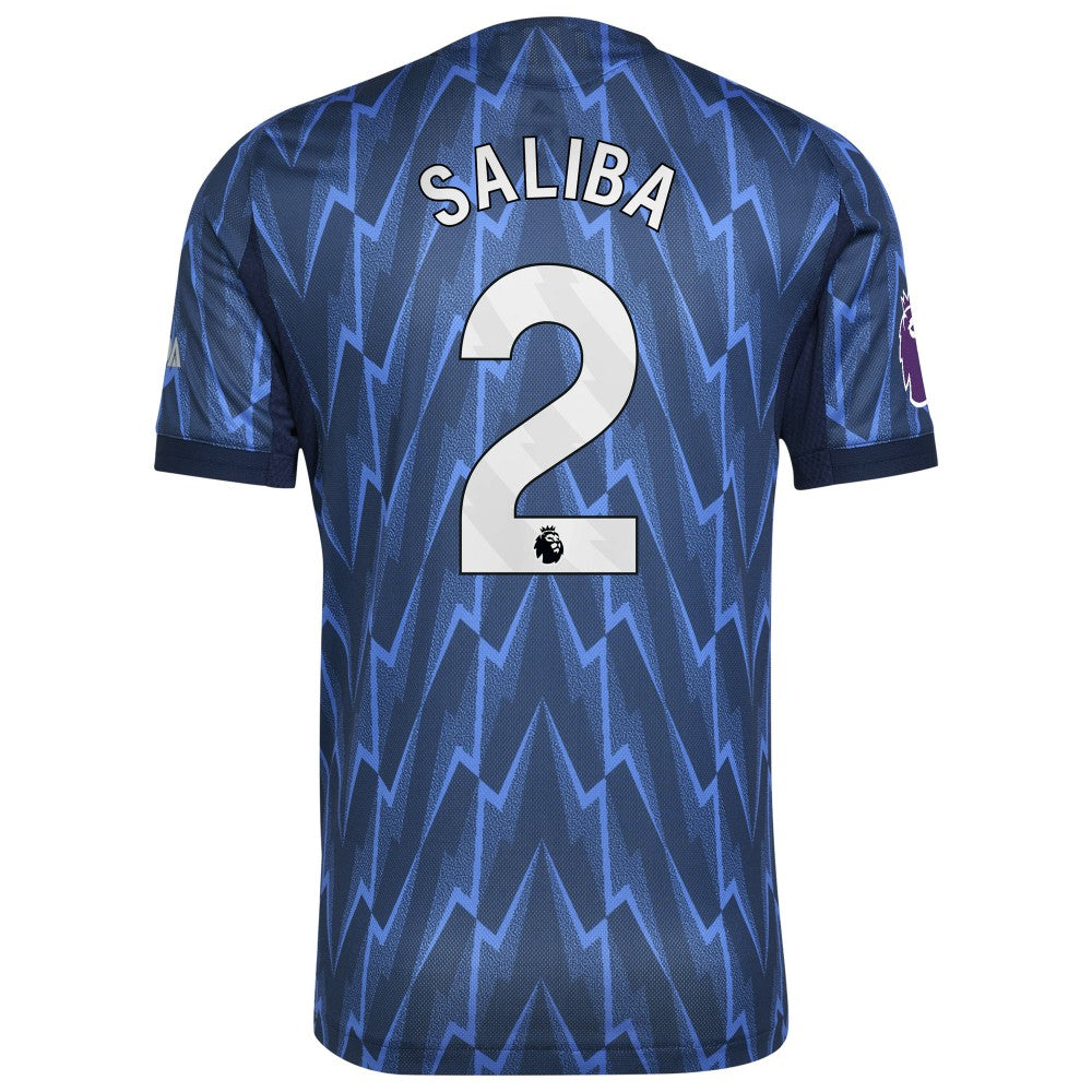 William Saliba Arsenal 2025/26 Away Player Jersey