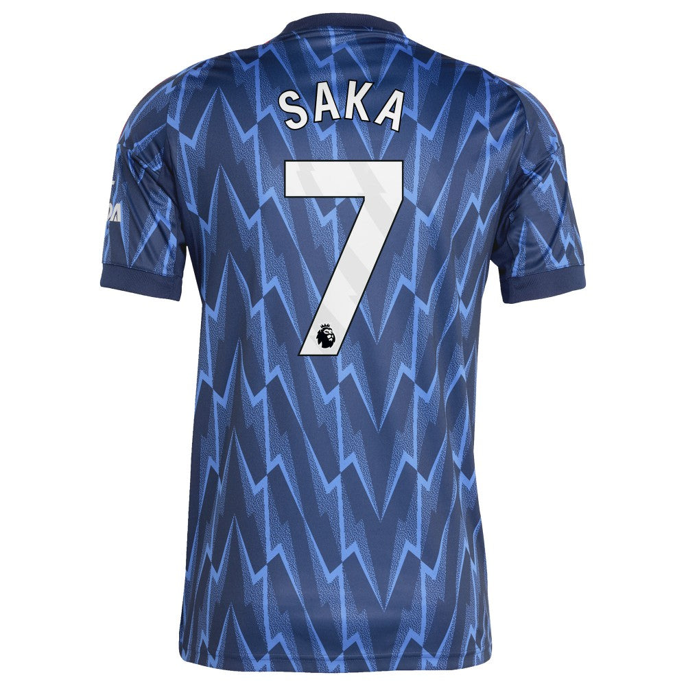 Bukayo Saka Arsenal 2025/26 Away Replica Player Jersey