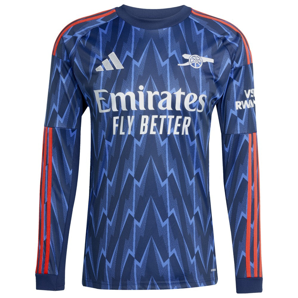 Bukayo Saka Arsenal 2025/26 Away Replica Long Sleeve Player Jersey