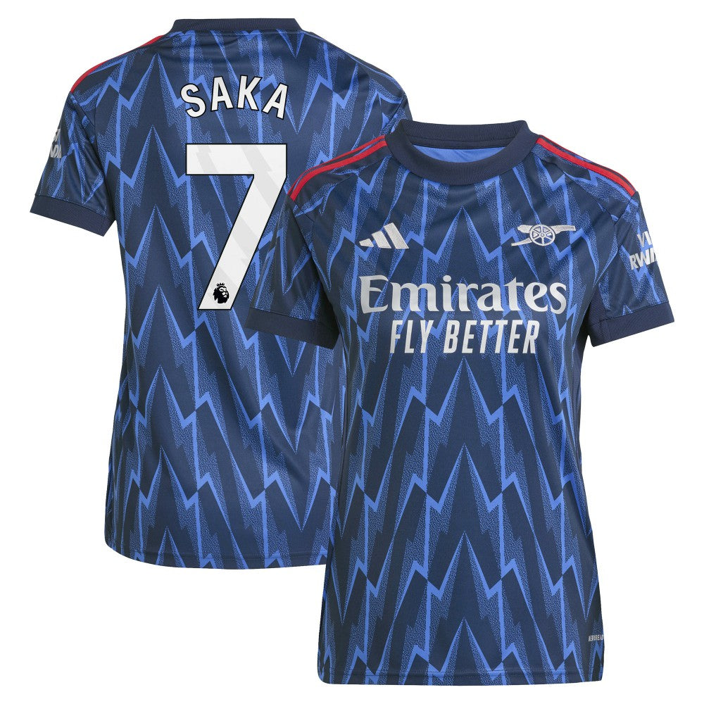 Bukayo Saka Arsenal Women's 2025/26 Away Replica Player Jersey