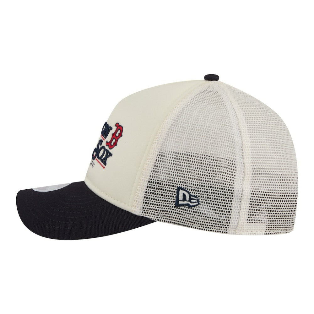 Boston Red Sox New Era Women's Retro 9FORTY M-Crown A-Frame Trucker Adjustable Hat - MLB Hats