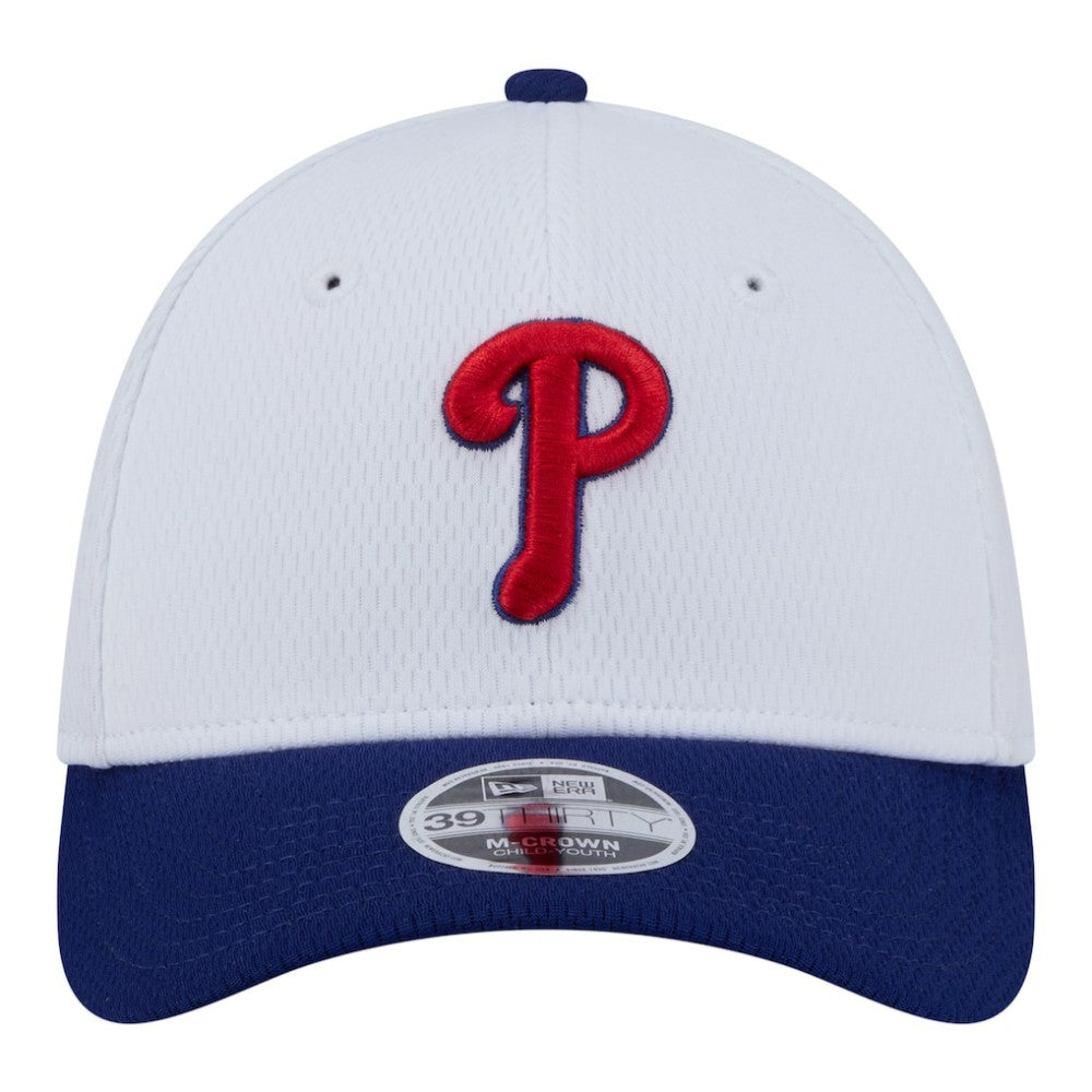 Philadelphia Phillies New Era Youth Baseball 39THIRTY M-Crown Flex Hat - MLB Hats