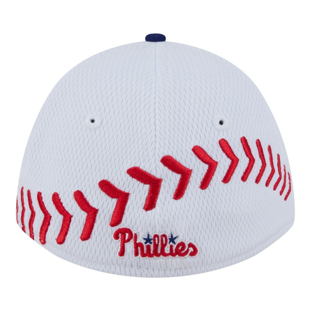 Philadelphia Phillies New Era Youth Baseball 39THIRTY M-Crown Flex Hat - MLB Hats