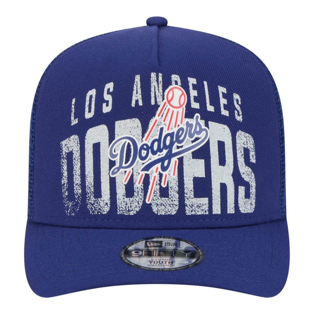 Los Angeles Dodgers New Era Youth Logo Fade A-Frame 9FIFTY Snapback Hat - MLB Hats
