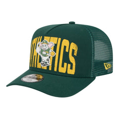 Athletics New Era Youth Logo Fade A-Frame 9FIFTY Snapback Hat - MLB Hats