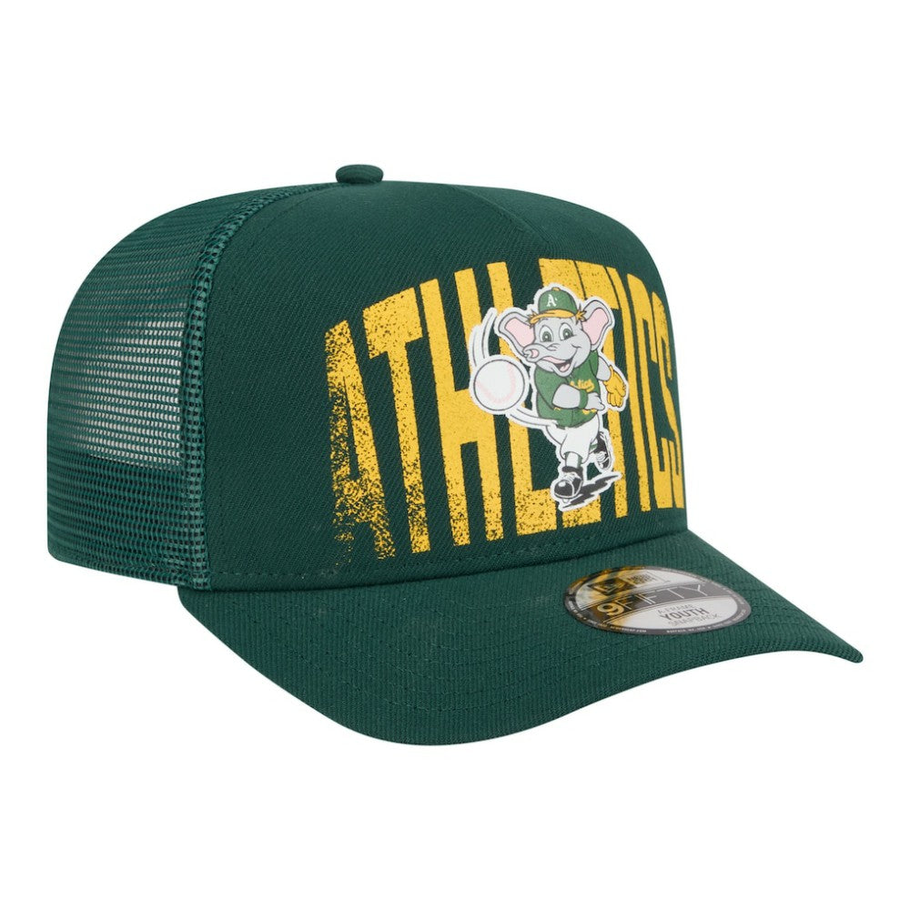 Athletics New Era Youth Logo Fade A-Frame 9FIFTY Snapback Hat - MLB Hats