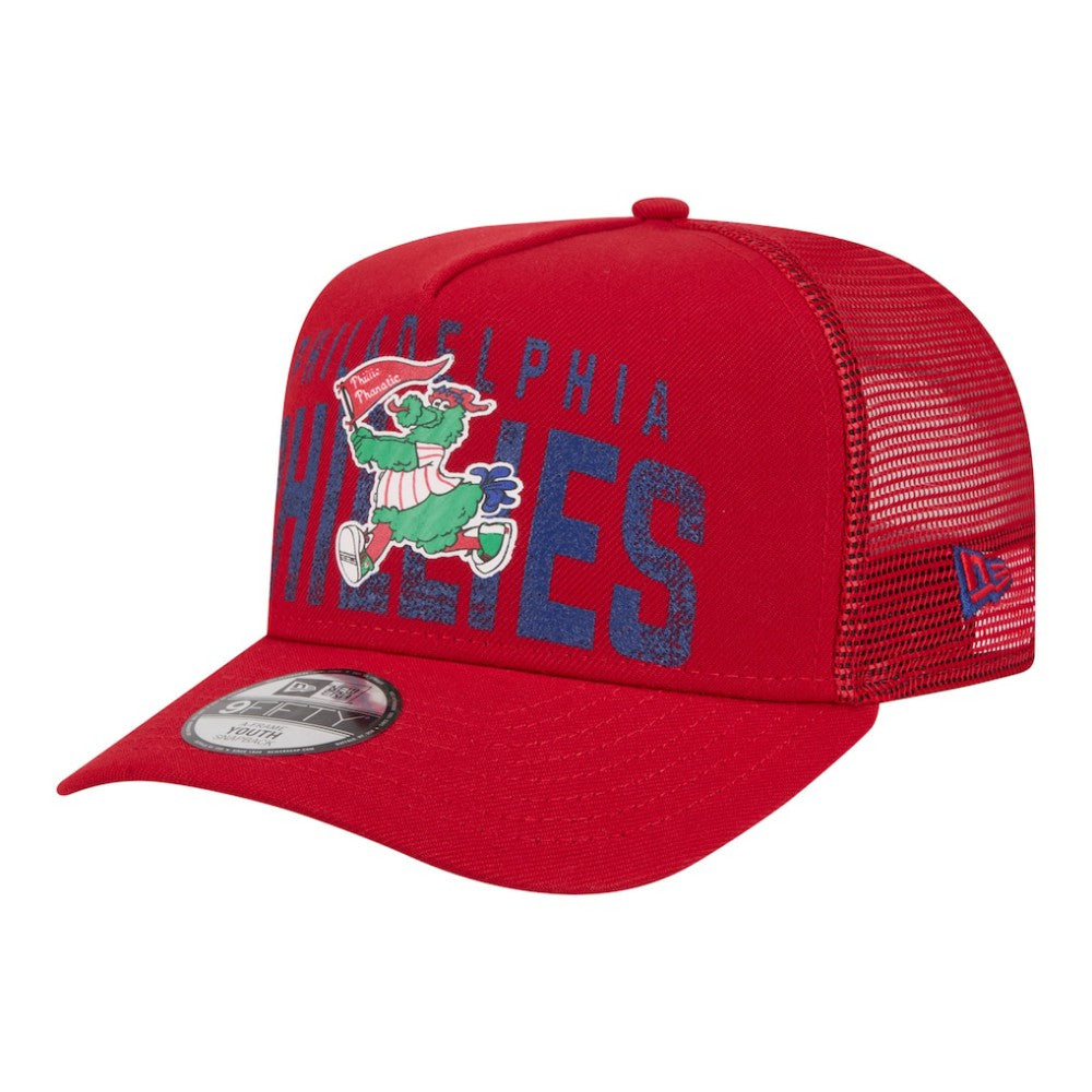 Philadelphia Phillies New Era Youth Logo Fade A-Frame 9FIFTY Snapback Hat - MLB Hats