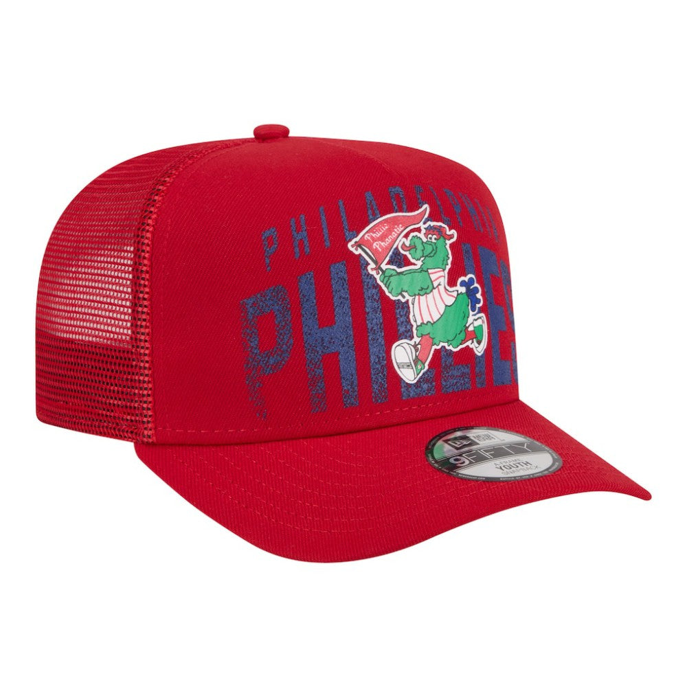 Philadelphia Phillies New Era Youth Logo Fade A-Frame 9FIFTY Snapback Hat - MLB Hats