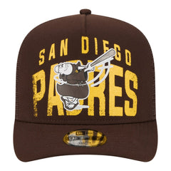San Diego Padres New Era Youth Logo Fade A-Frame 9FIFTY Snapback Hat - MLB Hats