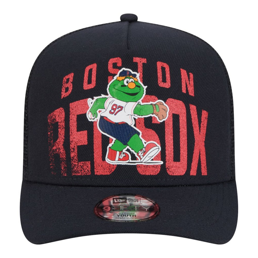 Boston Red Sox New Era Youth Logo Fade A-Frame 9FIFTY Snapback Hat - MLB Hats