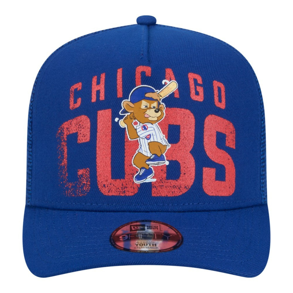 Chicago Cubs New Era Youth Logo Fade A-Frame 9FIFTY Snapback Hat - MLB Hats