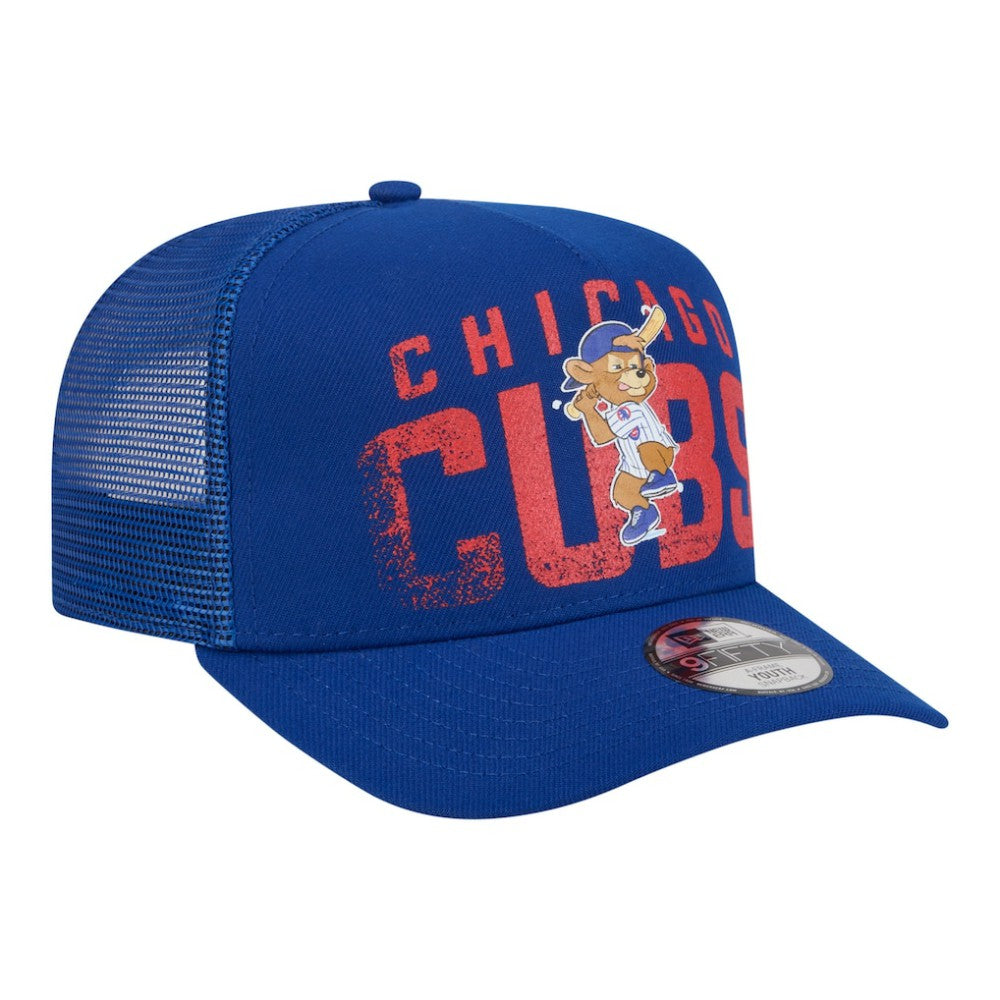 Chicago Cubs New Era Youth Logo Fade A-Frame 9FIFTY Snapback Hat - MLB Hats