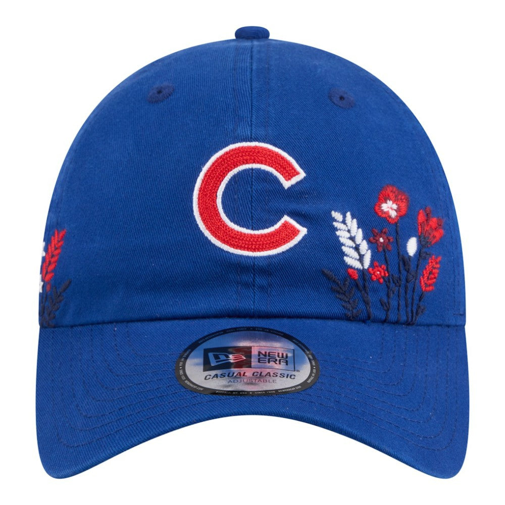 Chicago Cubs New Era Women's Wildflower Casual Classic Adjustable Hat - MLB Hats