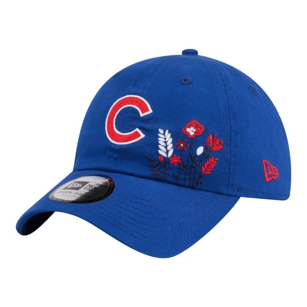 Chicago Cubs New Era Women's Wildflower Casual Classic Adjustable Hat - MLB Hats