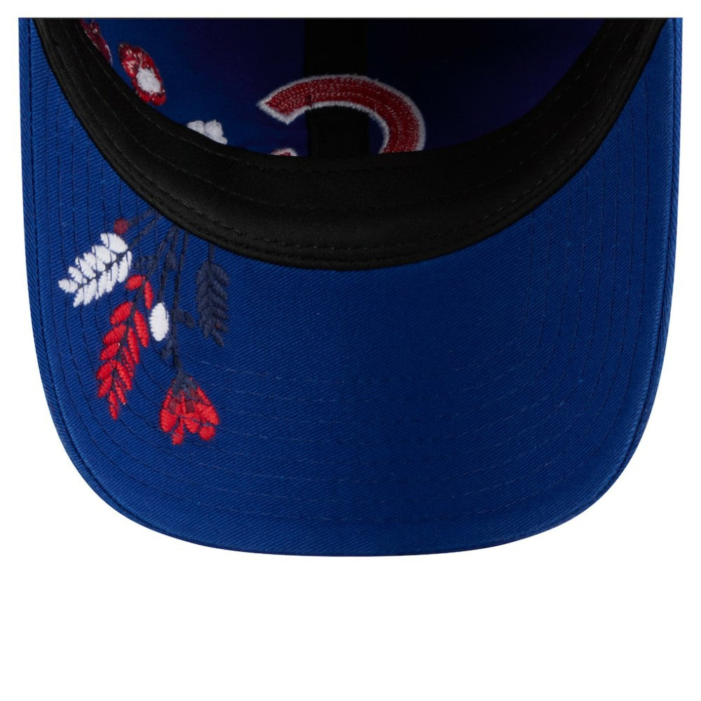 Chicago Cubs New Era Women's Wildflower Casual Classic Adjustable Hat - MLB Hats