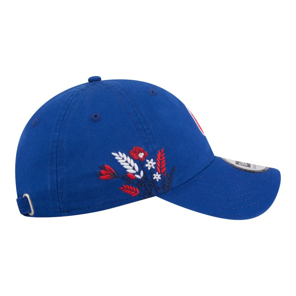 Chicago Cubs New Era Women's Wildflower Casual Classic Adjustable Hat - MLB Hats
