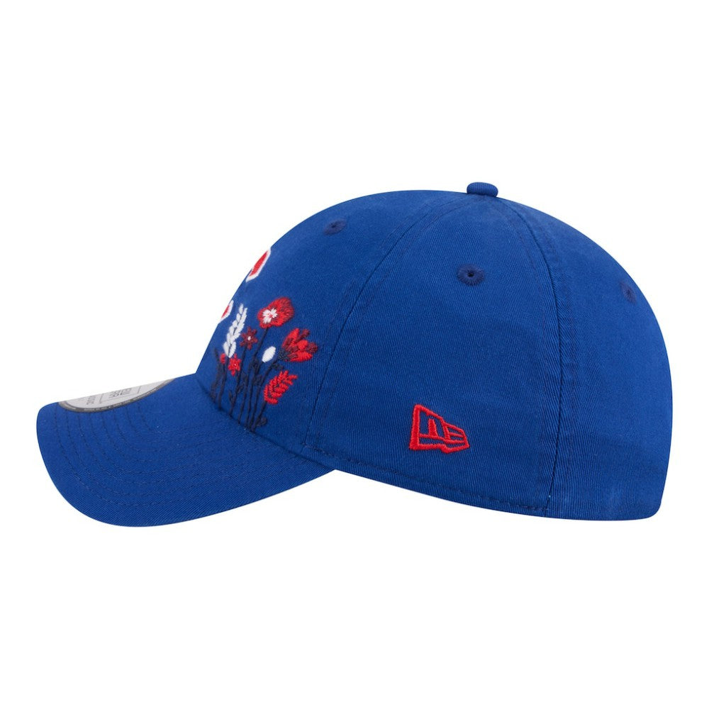 Chicago Cubs New Era Women's Wildflower Casual Classic Adjustable Hat - MLB Hats