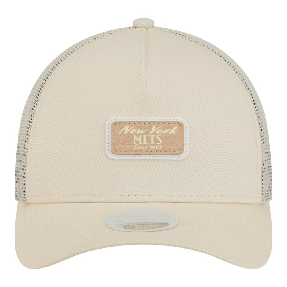New York Mets New Era Women's Tonal Patch 9FORTY M-Crown A-Frame Trucker Adjustable Hat - MLB Hats