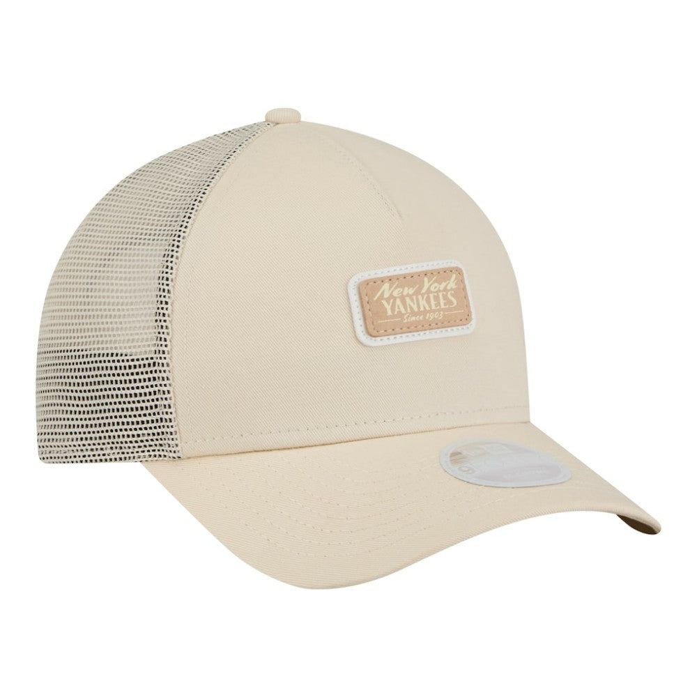 New York Yankees New Era Women's Tonal Patch 9FORTY M-Crown A-Frame Trucker Adjustable Hat - MLB Hats