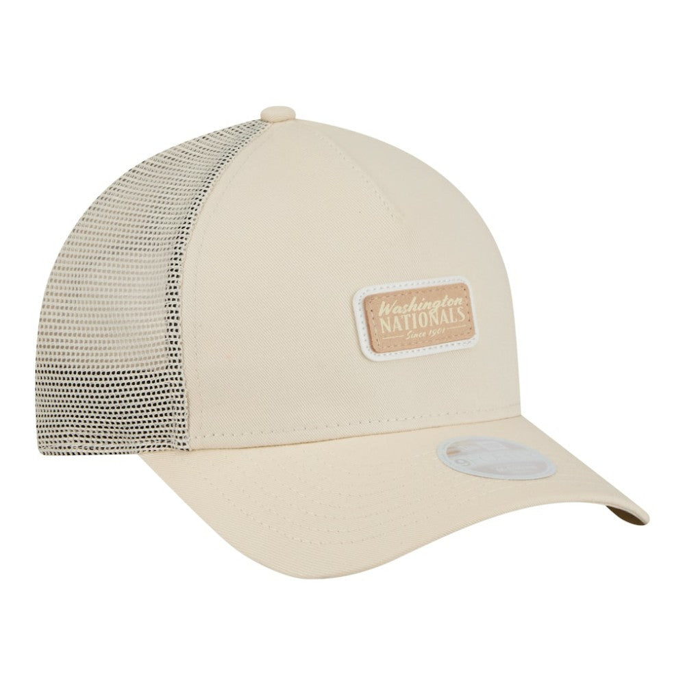 Washington Nationals New Era Women's Tonal Patch 9FORTY M-Crown A-Frame Trucker Adjustable Hat - MLB Hats