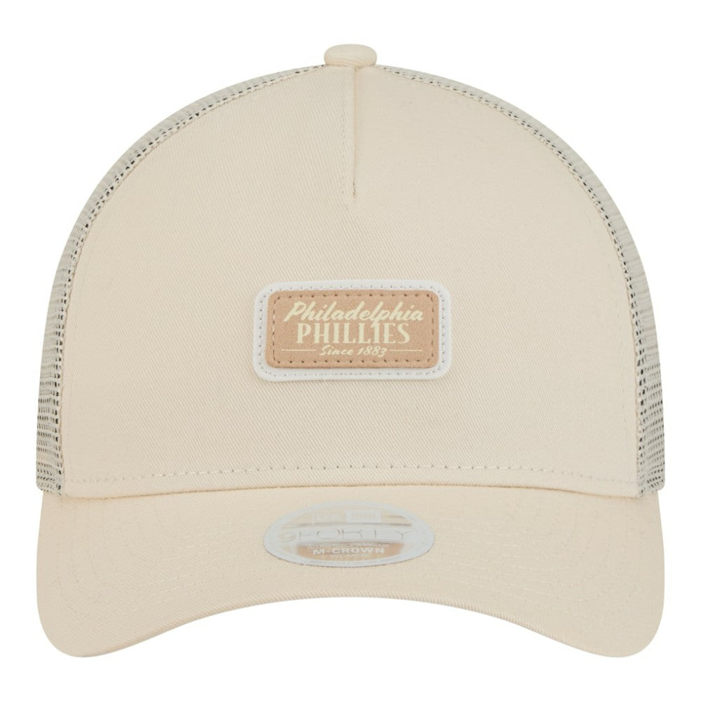Philadelphia Phillies New Era Women's Tonal Patch 9FORTY M-Crown A-Frame Trucker Adjustable Hat - MLB Hats