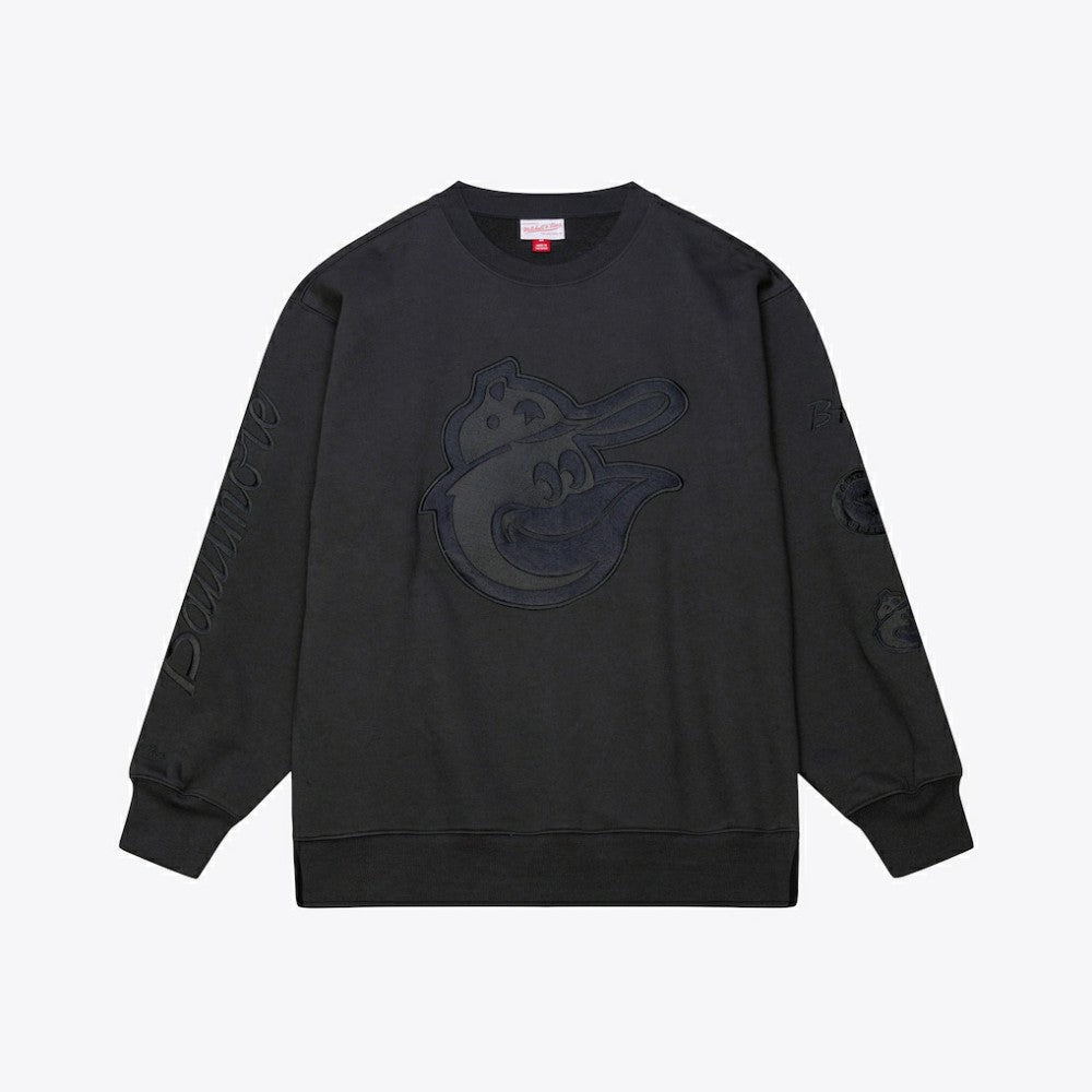 Baltimore Orioles Mitchell & Ness Phantom Fleece Crewneck Sweatshirt - MLB Sweatshirts