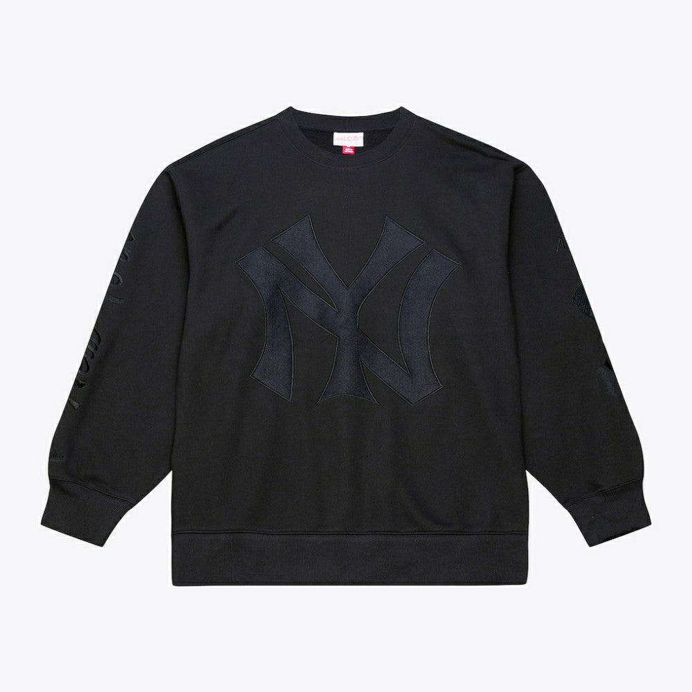New York Yankees Mitchell & Ness Phantom Fleece Crewneck Sweatshirt - MLB Sweatshirts