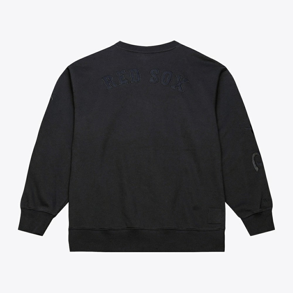 Boston Red Sox Mitchell & Ness Phantom Fleece Crewneck Sweatshirt - MLB Sweatshirts