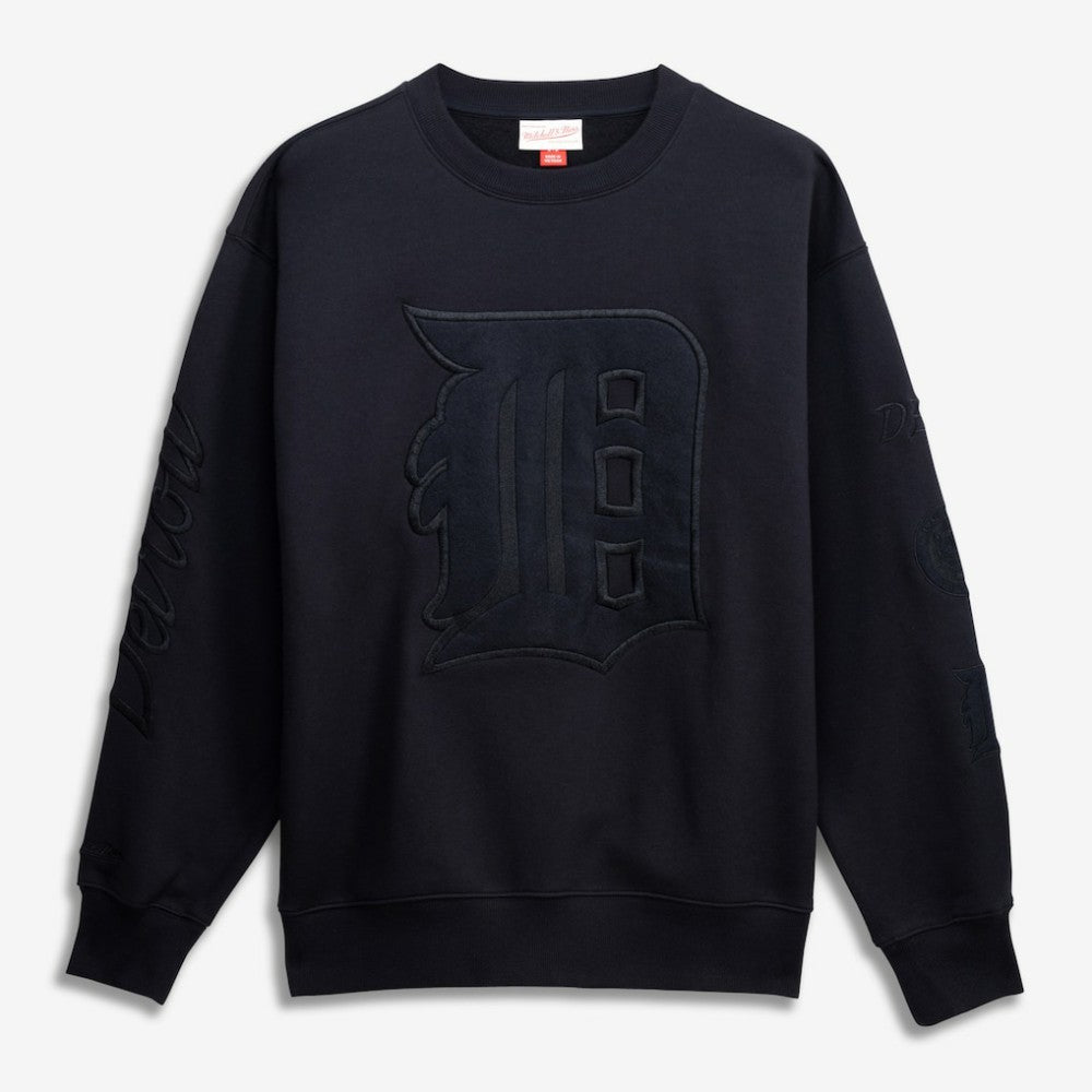Detroit Tigers Mitchell & Ness Phantom Fleece Crewneck Sweatshirt - MLB Sweatshirts