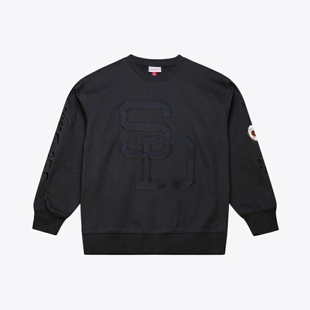 San Diego Padres Mitchell & Ness Phantom Fleece Crewneck Sweatshirt - MLB Sweatshirts