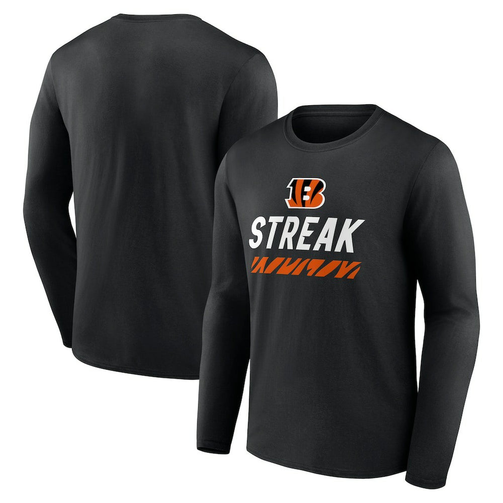 Cincinnati Bengals Streak Long Sleeve T-Shirt | NFL Outlet