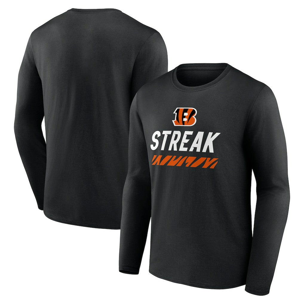 Cincinnati Bengals Streak Long Sleeve T-Shirt | NFL Outlet