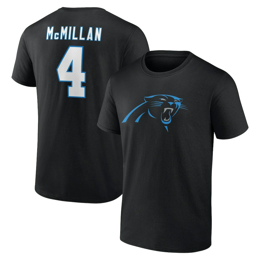 Carolina Panthers Tetairoa McMillan  Icon Name & Number T-Shirt | NFL Hot