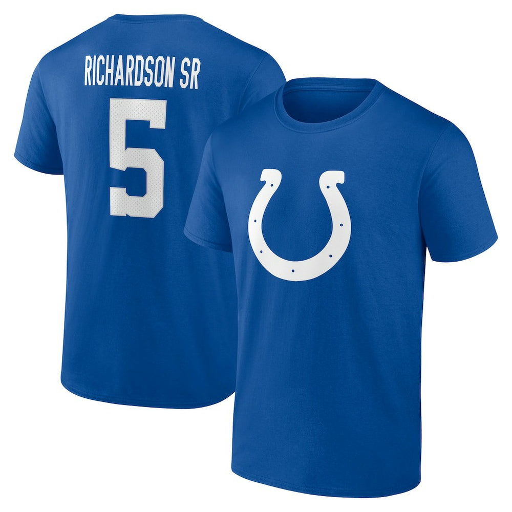 Indianapolis Colts Anthony Richardson Sr.  Icon Name & Number T-Shirt | NFL New