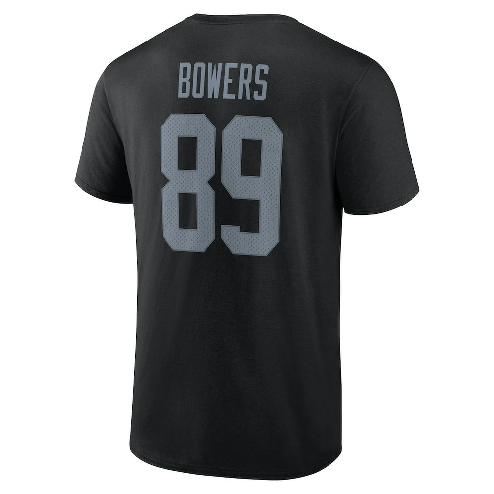 Las Vegas Raiders Brock Bowers  Icon Name & Number T-Shirt | NFL Sale