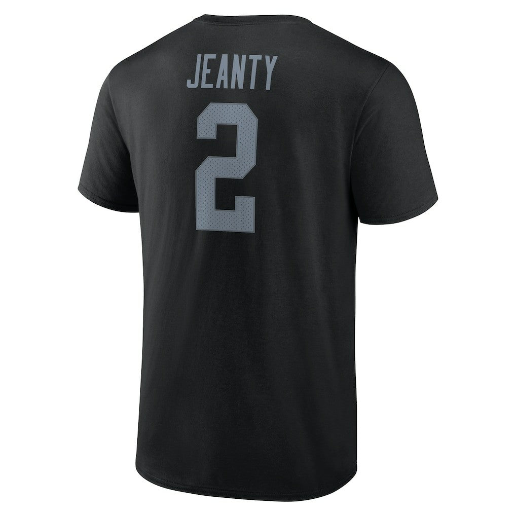 Las Vegas Raiders Ashton Jeanty  Icon Name & Number T-Shirt | NFL US