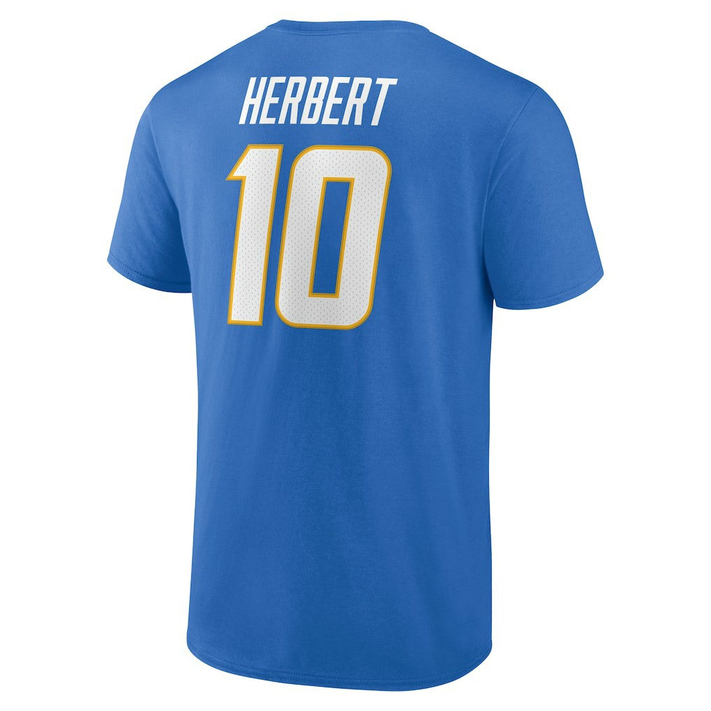 Los Angeles Chargers Justin Herbert  Icon Name & Number T-Shirt | NFL On sale
