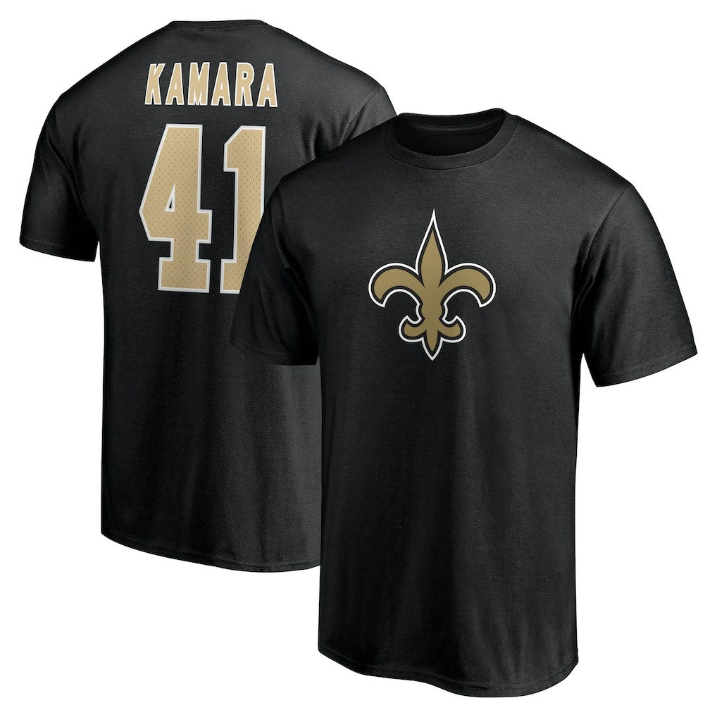 New Orleans Saints Alvin Kamara  Icon Name & Number T-Shirt | NFL Outlet