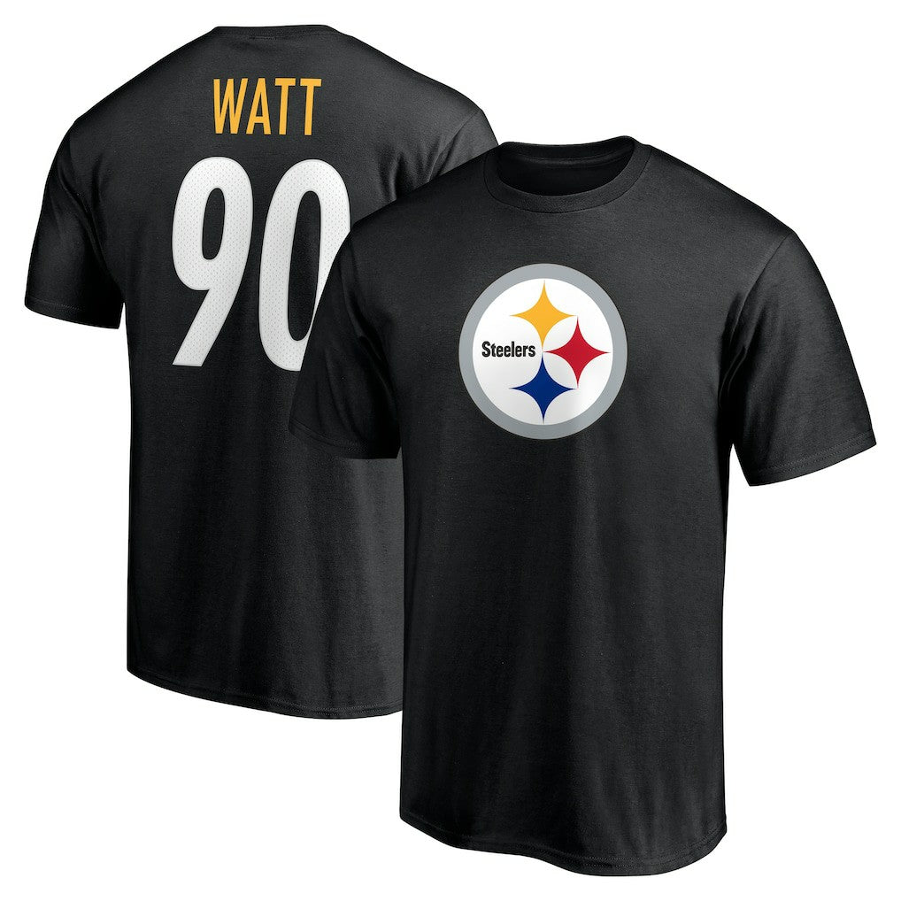 Pittsburgh Steelers T.J. Watt  Icon Name & Number T-Shirt | NFL Sale