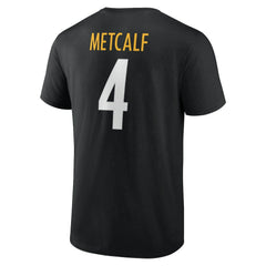 Pittsburgh Steelers DK Metcalf  Icon Name & Number T-Shirt | NFL Hot