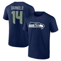 Seattle Seahawks Sam Darnold  Icon Name & Number T-Shirt | NFL New
