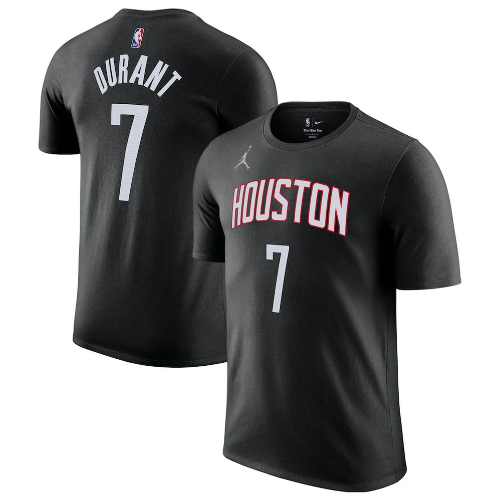 Black Kevin Durant Houston Rockets Jordan Brand Statement Edition Name & Number T-Shirt sale | NBA