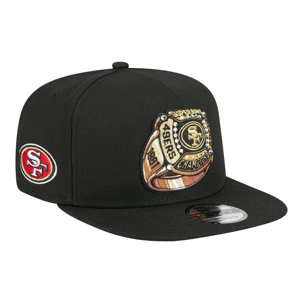 San Francisco 49ers Super Bowl Ring 9FIFTY A-Frame Adjustable Hat | NFL Outlet