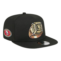 San Francisco 49ers Super Bowl Ring 9FIFTY A-Frame Adjustable Hat | NFL Outlet
